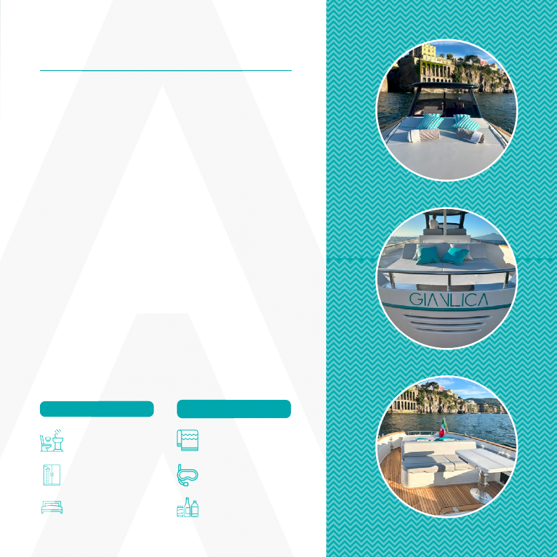 M/Y Gianlica Apreamare Gozzo 35 interior - Private boat charter Amalfi Coast